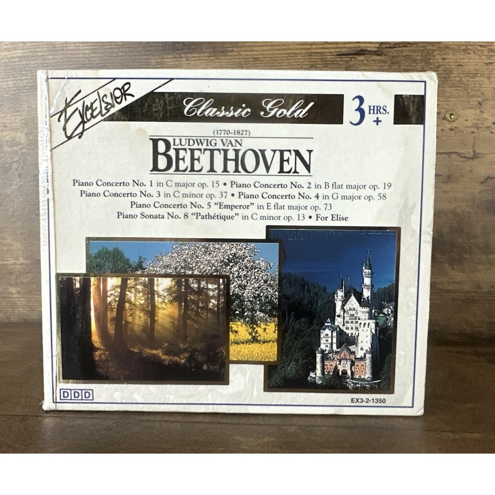 Eycelsior Classic Gold Ludwig Van Beethoven 3 Hr+ Audio CD Tested Fast Shipping